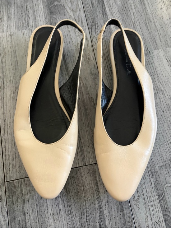 Massimo Dutti Shoes - Massimo Dutti Cream Slingback Flats